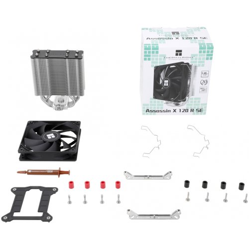 Кулер Thermalright Assassin X 120 Refined SE Black купити з перевіркою сумісності: огляд, характеристики, ціна у Києві, Львові, Вінниці, Хмельницькому, Івано-Франківську, Україні | інтернет-магазин TELEMART.UA фото