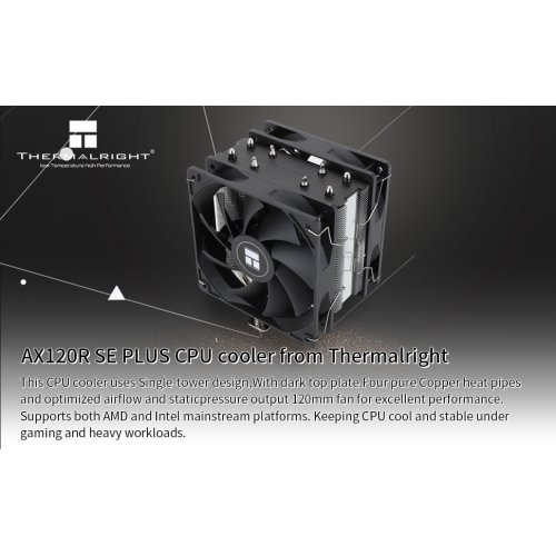 Кулер Thermalright Assassin X 120 Refined SE Plus купити з перевіркою сумісності: огляд, характеристики, ціна у Києві, Львові, Вінниці, Хмельницькому, Івано-Франківську, Україні | інтернет-магазин TELEMART.UA фото