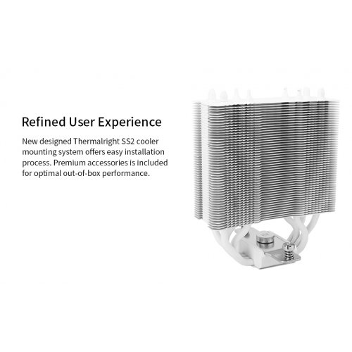 Купить Кулер Thermalright Assassin X 120 Refined SE ARGB White с проверкой совместимости: обзор, характеристики, цена в Киеве, Днепре, Одессе, Харькове, Украине | интернет-магазин TELEMART.UA фото
