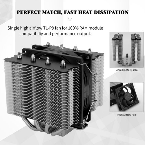 Кулер Thermalright Peerless Assassin 90 SE купити з перевіркою сумісності: огляд, характеристики, ціна у Києві, Львові, Вінниці, Хмельницькому, Івано-Франківську, Україні | інтернет-магазин TELEMART.UA фото