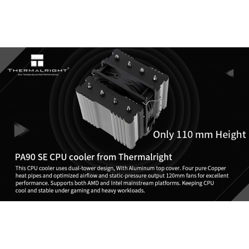 Кулер Thermalright Peerless Assassin 90 SE купити з перевіркою сумісності: огляд, характеристики, ціна у Києві, Львові, Вінниці, Хмельницькому, Івано-Франківську, Україні | інтернет-магазин TELEMART.UA фото