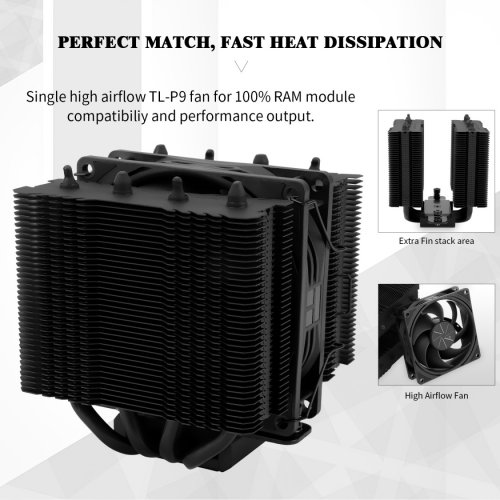 Кулер Thermalright Peerless Assassin 90 SE Black купити з перевіркою сумісності: огляд, характеристики, ціна у Києві, Львові, Вінниці, Хмельницькому, Івано-Франківську, Україні | інтернет-магазин TELEMART.UA фото
