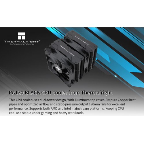 Купить Кулер Thermalright Peerless Assassin 120 Black с проверкой совместимости: обзор, характеристики, цена в Киеве, Днепре, Одессе, Харькове, Украине | интернет-магазин TELEMART.UA фото