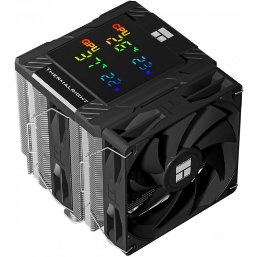 Кулер Thermalright Peerless Assassin 120 Digital Black купити з перевіркою сумісності: огляд, характеристики, ціна у Києві, Львові, Вінниці, Хмельницькому, Івано-Франківську, Україні | інтернет-магазин TELEMART.UA фото