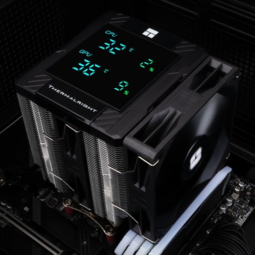 Кулер Thermalright Peerless Assassin 120 Digital Black купити з перевіркою сумісності: огляд, характеристики, ціна у Києві, Львові, Вінниці, Хмельницькому, Івано-Франківську, Україні | інтернет-магазин TELEMART.UA фото