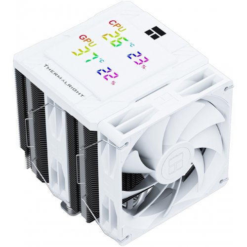 Кулер Thermalright Peerless Assassin 120 Digital White купити з перевіркою сумісності: огляд, характеристики, ціна у Києві, Львові, Вінниці, Хмельницькому, Івано-Франківську, Україні | інтернет-магазин TELEMART.UA фото