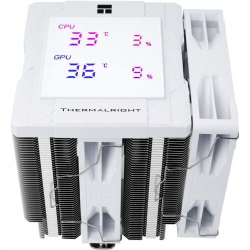 Кулер Thermalright Peerless Assassin 120 Digital White купити з перевіркою сумісності: огляд, характеристики, ціна у Києві, Львові, Вінниці, Хмельницькому, Івано-Франківську, Україні | інтернет-магазин TELEMART.UA фото