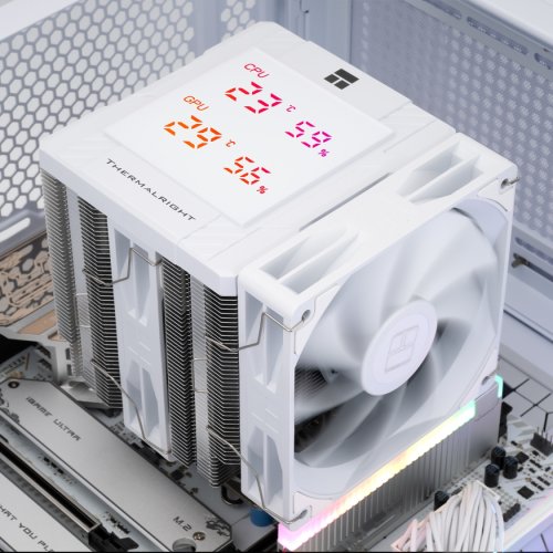 Кулер Thermalright Peerless Assassin 120 Digital White купити з перевіркою сумісності: огляд, характеристики, ціна у Києві, Львові, Вінниці, Хмельницькому, Івано-Франківську, Україні | інтернет-магазин TELEMART.UA фото