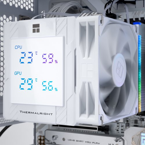 Кулер Thermalright Peerless Assassin 120 Digital White купити з перевіркою сумісності: огляд, характеристики, ціна у Києві, Львові, Вінниці, Хмельницькому, Івано-Франківську, Україні | інтернет-магазин TELEMART.UA фото