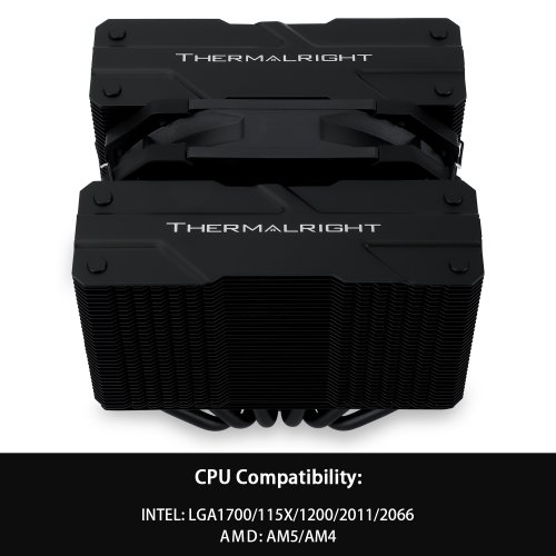 Кулер Thermalright Peerless Assassin 120 Mini Black купити з перевіркою сумісності: огляд, характеристики, ціна у Києві, Львові, Вінниці, Хмельницькому, Івано-Франківську, Україні | інтернет-магазин TELEMART.UA фото