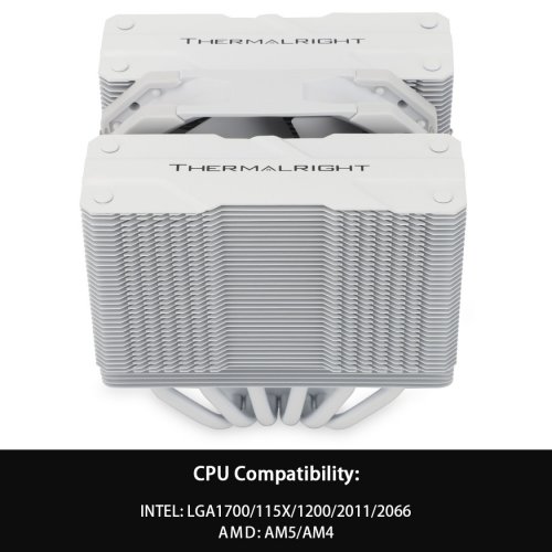 Кулер Thermalright Peerless Assassin 120 Mini White купити з перевіркою сумісності: огляд, характеристики, ціна у Києві, Львові, Вінниці, Хмельницькому, Івано-Франківську, Україні | інтернет-магазин TELEMART.UA фото
