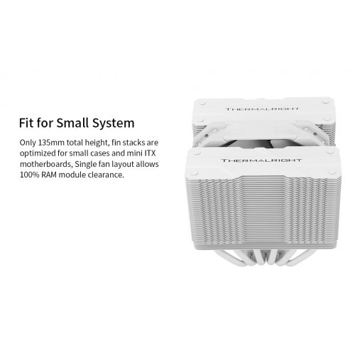 Кулер Thermalright Peerless Assassin 120 Mini White купити з перевіркою сумісності: огляд, характеристики, ціна у Києві, Львові, Вінниці, Хмельницькому, Івано-Франківську, Україні | інтернет-магазин TELEMART.UA фото