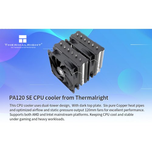 Кулер Thermalright Peerless Assassin 120 SE купити з перевіркою сумісності: огляд, характеристики, ціна у Києві, Львові, Вінниці, Хмельницькому, Івано-Франківську, Україні | інтернет-магазин TELEMART.UA фото