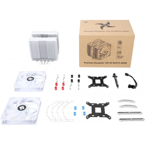 Кулер Thermalright Peerless Assassin 120 SE ARGB White купити з перевіркою сумісності: огляд, характеристики, ціна у Києві, Львові, Вінниці, Хмельницькому, Івано-Франківську, Україні | інтернет-магазин TELEMART.UA фото