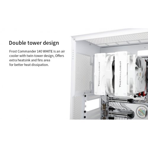 Купить Кулер Thermalright Frost Commander 140 White с проверкой совместимости: обзор, характеристики, цена в Киеве, Днепре, Одессе, Харькове, Украине | интернет-магазин TELEMART.UA фото