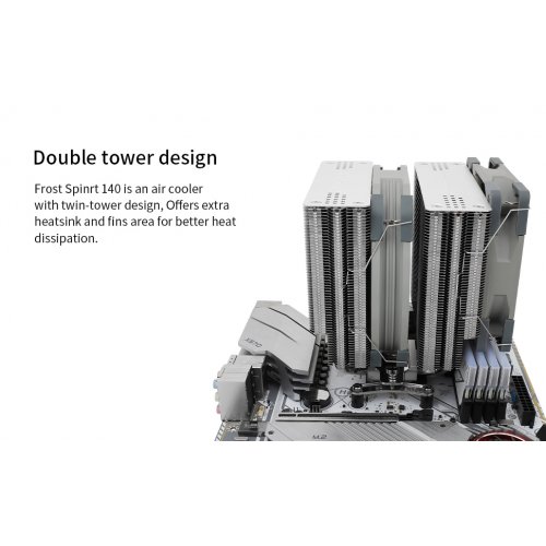 Кулер Thermalright Frost Spirit 140 купити з перевіркою сумісності: огляд, характеристики, ціна у Києві, Львові, Вінниці, Хмельницькому, Івано-Франківську, Україні | інтернет-магазин TELEMART.UA фото