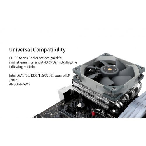 Кулер Thermalright TR-SI-100 купити з перевіркою сумісності: огляд, характеристики, ціна у Києві, Львові, Вінниці, Хмельницькому, Івано-Франківську, Україні | інтернет-магазин TELEMART.UA фото