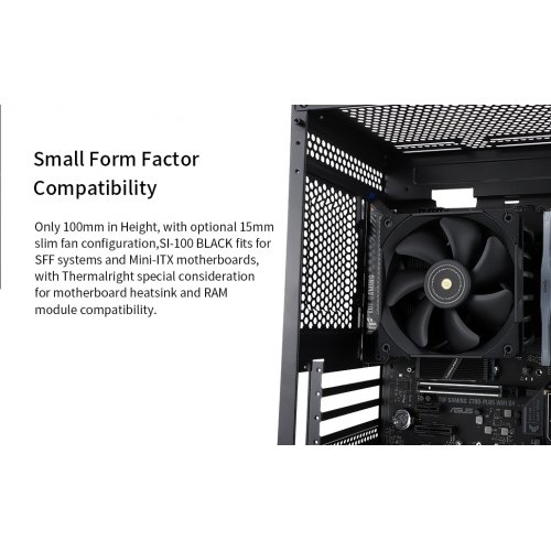 Кулер Thermalright TR-SI-100 Black купити з перевіркою сумісності: огляд, характеристики, ціна у Києві, Львові, Вінниці, Хмельницькому, Івано-Франківську, Україні | інтернет-магазин TELEMART.UA фото