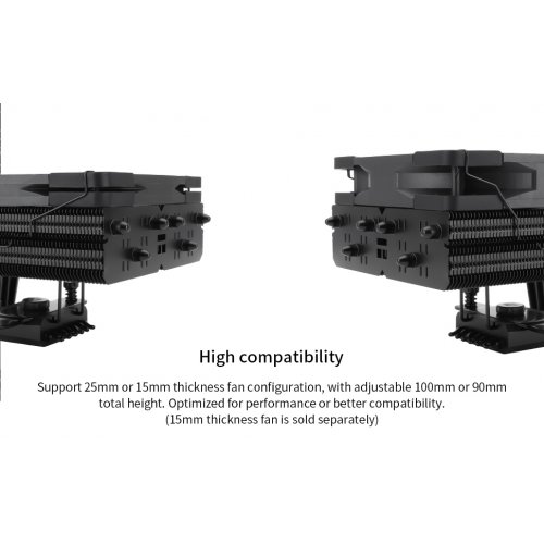 Кулер Thermalright TR-SI-100 Black купити з перевіркою сумісності: огляд, характеристики, ціна у Києві, Львові, Вінниці, Хмельницькому, Івано-Франківську, Україні | інтернет-магазин TELEMART.UA фото