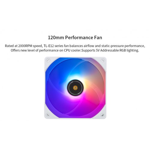 Кулер Thermalright TR-SI-100 ARGB White купити з перевіркою сумісності: огляд, характеристики, ціна у Києві, Львові, Вінниці, Хмельницькому, Івано-Франківську, Україні | інтернет-магазин TELEMART.UA фото