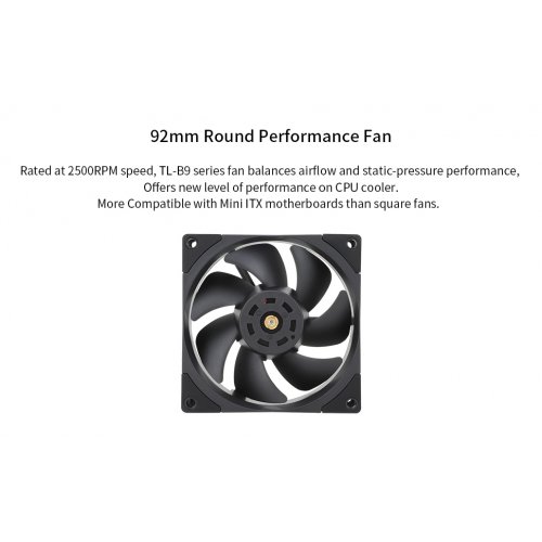 Кулер Thermalright Silver Soul 110 Black купити з перевіркою сумісності: огляд, характеристики, ціна у Києві, Львові, Вінниці, Хмельницькому, Івано-Франківську, Україні | інтернет-магазин TELEMART.UA фото