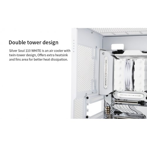 Купить Кулер Thermalright Silver Soul 110 White с проверкой совместимости: обзор, характеристики, цена в Киеве, Днепре, Одессе, Харькове, Украине | интернет-магазин TELEMART.UA фото