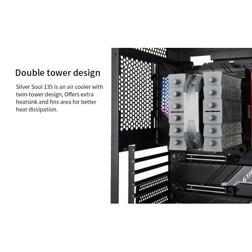 Кулер Thermalright Silver Soul 135 купити з перевіркою сумісності: огляд, характеристики, ціна у Києві, Львові, Вінниці, Хмельницькому, Івано-Франківську, Україні | інтернет-магазин TELEMART.UA фото