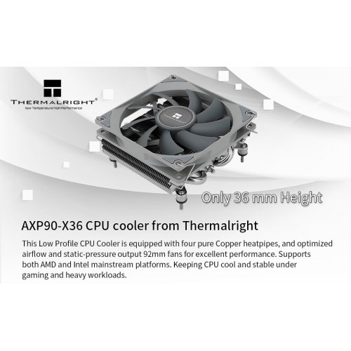 Кулер Thermalright AXP-90 X36 купити з перевіркою сумісності: огляд, характеристики, ціна у Києві, Львові, Вінниці, Хмельницькому, Івано-Франківську, Україні | інтернет-магазин TELEMART.UA фото