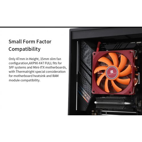 Кулер Thermalright AXP-90 X47 Full купити з перевіркою сумісності: огляд, характеристики, ціна у Києві, Львові, Вінниці, Хмельницькому, Івано-Франківську, Україні | інтернет-магазин TELEMART.UA фото