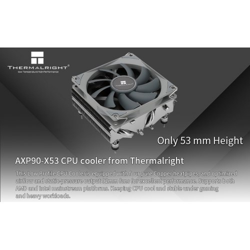 Купить Кулер Thermalright AXP-90 X53 с проверкой совместимости: обзор, характеристики, цена в Киеве, Днепре, Одессе, Харькове, Украине | интернет-магазин TELEMART.UA фото