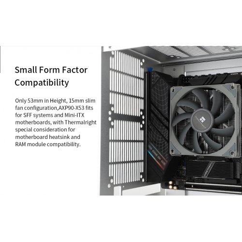 Купить Кулер Thermalright AXP-90 X53 с проверкой совместимости: обзор, характеристики, цена в Киеве, Днепре, Одессе, Харькове, Украине | интернет-магазин TELEMART.UA фото