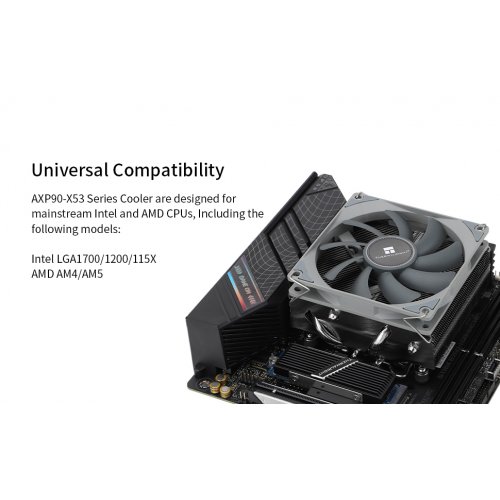 Купить Кулер Thermalright AXP-90 X53 с проверкой совместимости: обзор, характеристики, цена в Киеве, Днепре, Одессе, Харькове, Украине | интернет-магазин TELEMART.UA фото