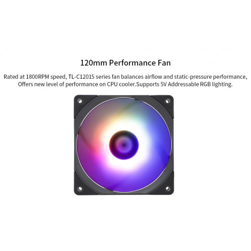Купить Кулер Thermalright AXP120 X67 ARGB Black с проверкой совместимости: обзор, характеристики, цена в Киеве, Днепре, Одессе, Харькове, Украине | интернет-магазин TELEMART.UA фото