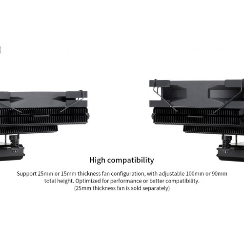 Купить Кулер Thermalright AXP120 X67 ARGB Black с проверкой совместимости: обзор, характеристики, цена в Киеве, Днепре, Одессе, Харькове, Украине | интернет-магазин TELEMART.UA фото