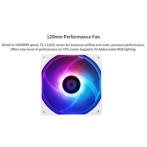 Купить Кулер Thermalright AXP120 X67 ARGB White с проверкой совместимости: обзор, характеристики, цена в Киеве, Днепре, Одессе, Харькове, Украине | интернет-магазин TELEMART.UA фото