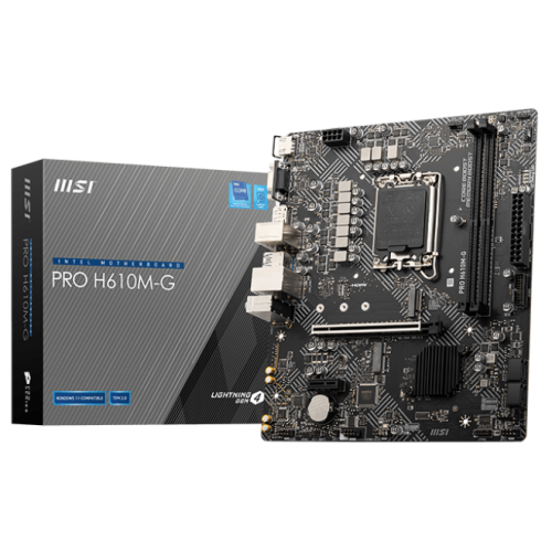Уцінка материнська плата MSI PRO H610M-G (s1700, Intel H610) (Сліди використання, 762119) купити з перевіркою сумісності: огляд, характеристики, ціна у Києві, Львові, Вінниці, Хмельницькому, Івано-Франківську, Україні | інтернет-магазин TELEMART.UA фото