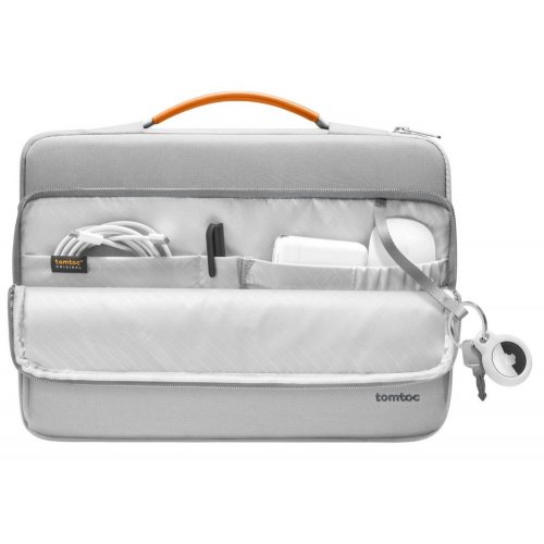 Купити Сумка для ноутбука Tomtoc 16" Defender-A14 Laptop Briefcase (A14F2G4) Gray - ціна в Києві, Львові, Вінниці, Хмельницькому, Франківську, Україні | інтернет-магазин TELEMART.UA фото