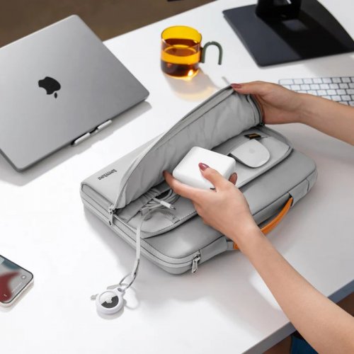 Купити Сумка для ноутбука Tomtoc 16" Defender-A14 Laptop Briefcase (A14F2G4) Gray - ціна в Києві, Львові, Вінниці, Хмельницькому, Франківську, Україні | інтернет-магазин TELEMART.UA фото