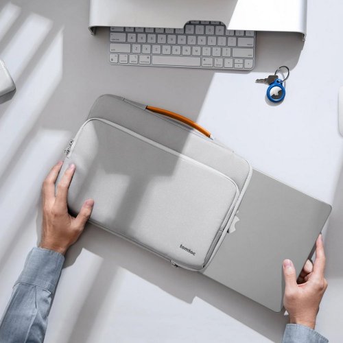 Купити Сумка для ноутбука Tomtoc 16" Defender-A14 Laptop Briefcase (A14F2G4) Gray - ціна в Києві, Львові, Вінниці, Хмельницькому, Франківську, Україні | інтернет-магазин TELEMART.UA фото