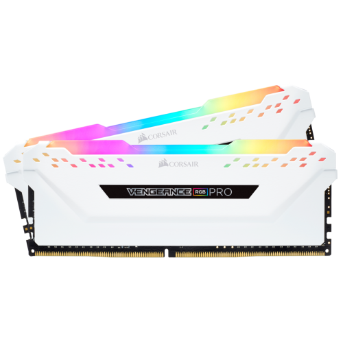 Купить Озу Corsair DDR4 16GB (2x8GB) 3200Mhz Vengeance RGB Pro White (CMW16GX4M2C3200C16W) (Восстановлено продавцом, 762291) с проверкой совместимости: обзор, характеристики, цена в Киеве, Днепре, Одессе, Харькове, Украине | интернет-магазин TELEMART.UA фото