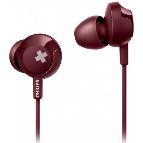 Навушники Philips SHE4305RD/00 Red купити в Україні: Київ, Львів, Хмельницький, Тернопіль, Івано-Франківськ | Низька ціна, відгуки, характеристики від TELEMART фото