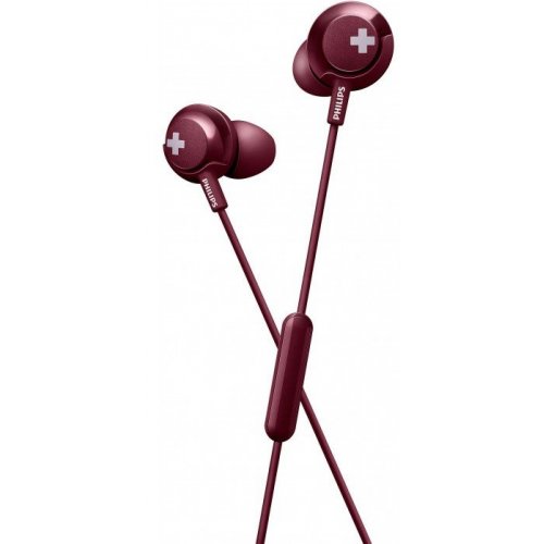 Навушники Philips SHE4305RD/00 Red купити в Україні: Київ, Львів, Хмельницький, Тернопіль, Івано-Франківськ | Низька ціна, відгуки, характеристики від TELEMART фото