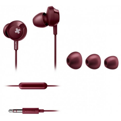 Навушники Philips SHE4305RD/00 Red купити в Україні: Київ, Львів, Хмельницький, Тернопіль, Івано-Франківськ | Низька ціна, відгуки, характеристики від TELEMART фото
