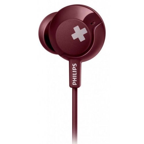 Навушники Philips SHE4305RD/00 Red купити в Україні: Київ, Львів, Хмельницький, Тернопіль, Івано-Франківськ | Низька ціна, відгуки, характеристики від TELEMART фото