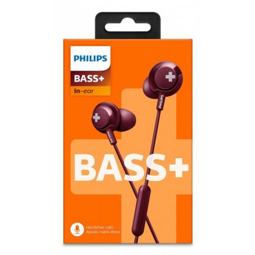 Навушники Philips SHE4305RD/00 Red купити в Україні: Київ, Львів, Хмельницький, Тернопіль, Івано-Франківськ | Низька ціна, відгуки, характеристики від TELEMART фото