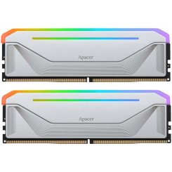 ОЗП Apacer DDR5 32GB (2x16GB) 5600Mhz NOX RGB Silver (AH5U32G56C522NWAA-2)