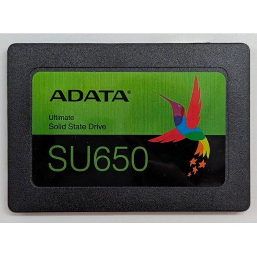 Купить Ssd-диск ADATA Ultimate SU650 3D NAND 120GB 2.5" (ASU650SS-120GT-R) (Восстановлено продавцом, 762322) с проверкой совместимости: обзор, характеристики, цена в Киеве, Днепре, Одессе, Харькове, Украине | интернет-магазин TELEMART.UA фото