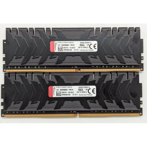 Купить Озу HyperX DDR4 16GB (2x8GB) 2666Mhz Predator (HX426C13PB3K2/16) (Восстановлено продавцом, 762327) с проверкой совместимости: обзор, характеристики, цена в Киеве, Днепре, Одессе, Харькове, Украине | интернет-магазин TELEMART.UA фото