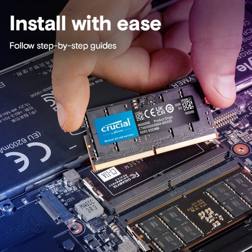 Купить ОЗУ Crucial SODIMM DDR5 64GB (2x32GB) 5600Mhz (CT2K32G56C46S5) с проверкой совместимости: обзор, характеристики, цена в Киеве, Днепре, Одессе, Харькове, Украине | интернет-магазин TELEMART.UA фото