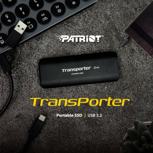 SSD-диск Patriot Transporter 1TB USB Type-C (PTP1TBPEC) купити з перевіркою сумісності: огляд, характеристики, ціна у Києві, Львові, Вінниці, Хмельницькому, Івано-Франківську, Україні | інтернет-магазин TELEMART.UA фото